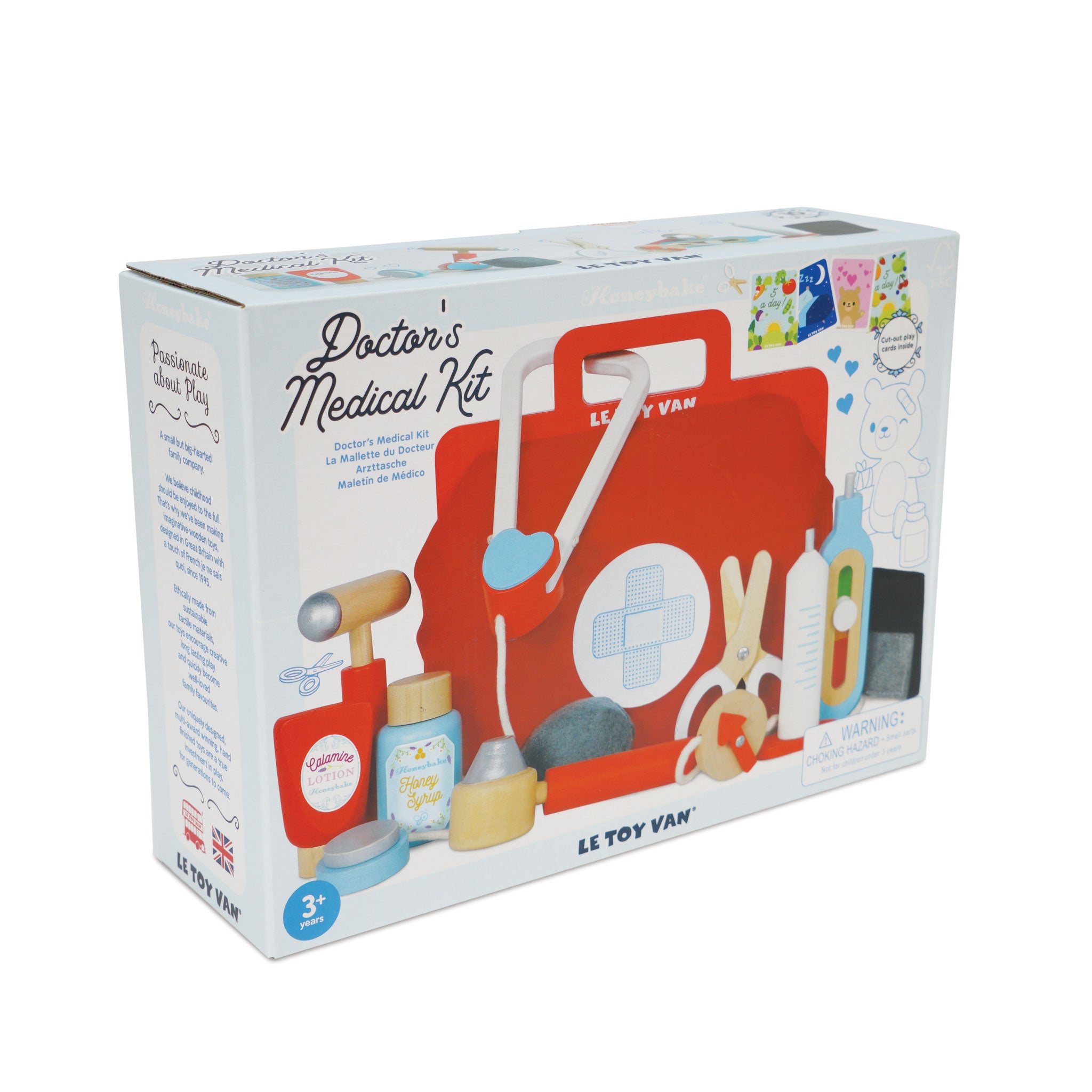 Trusă de doctor din lemn, set 10 piese cu geantă – Le Toy Van