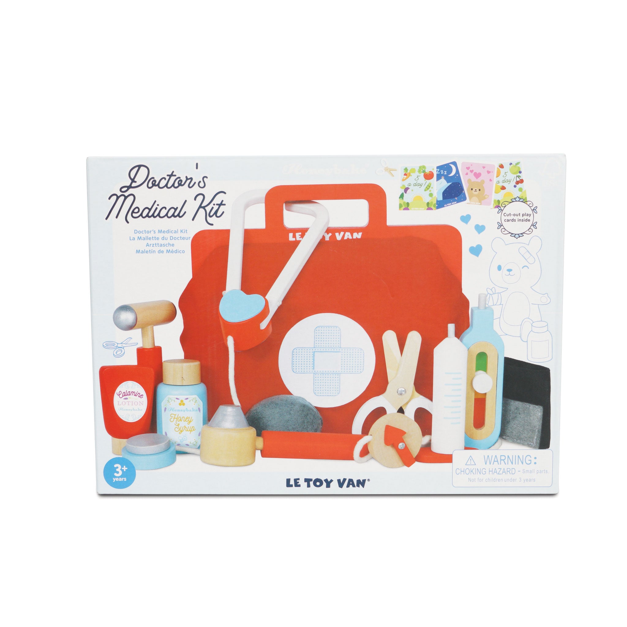 Trusă de doctor din lemn, set 10 piese cu geantă – Le Toy Van