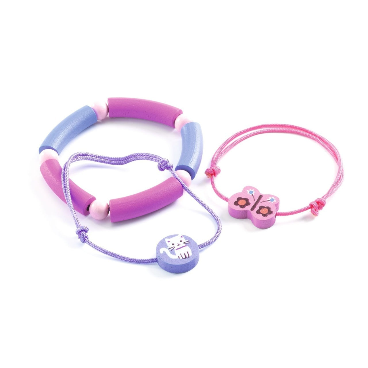 Set de brățări cu mărgele, Bijuteriile Tiarei, 3 piese – Djeco